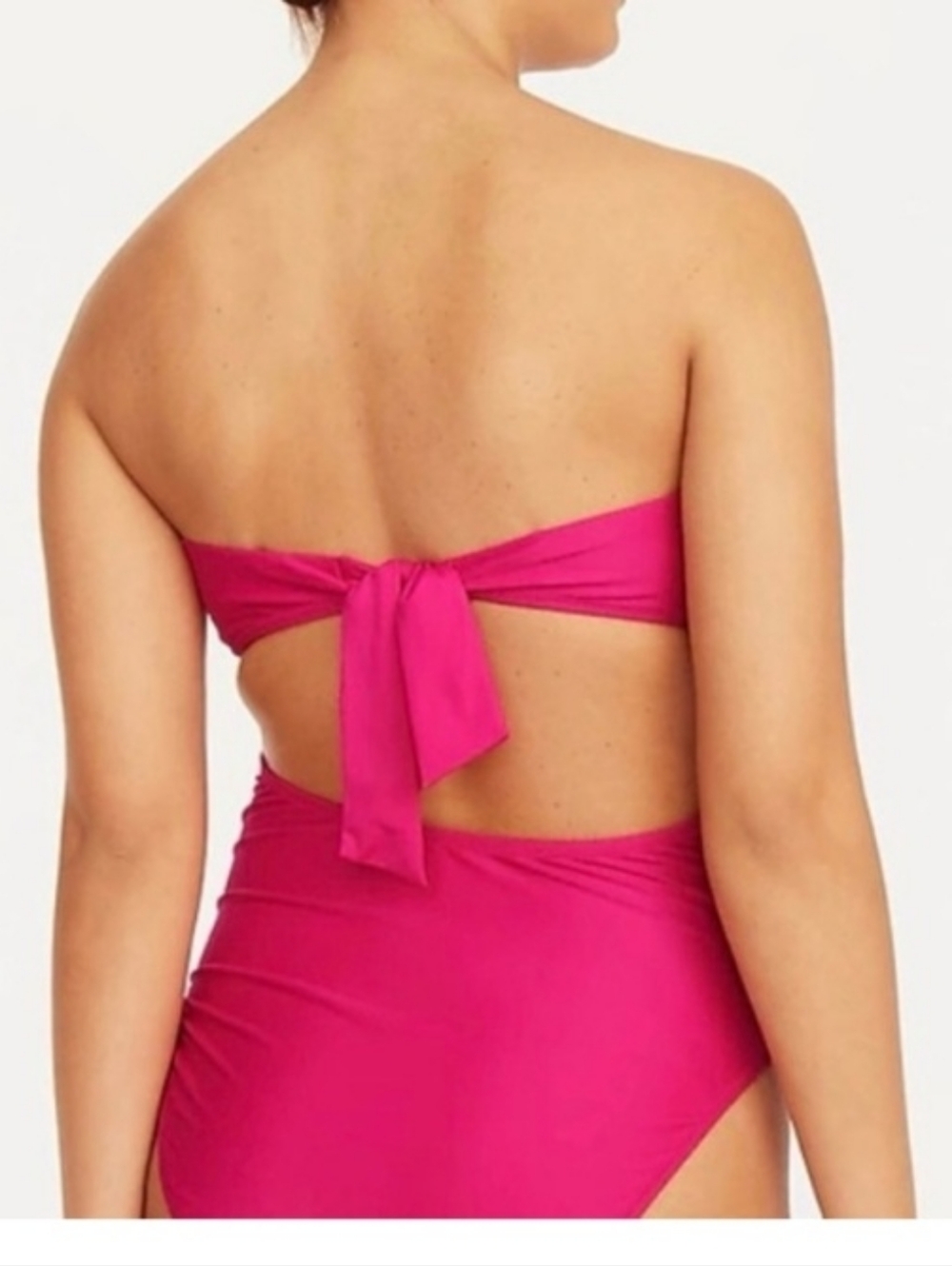 J.Crew Hot Pink One-Piece Swimsuit - Picture 2 of 7